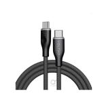 كابل فولت مي باورلينك رج – USB-C إلى USB-C، قدرة شحن 100 واط، 5 أمبير، 1 متر، نايلون مضفر مزدوج، شريحة E-Marker، أسود