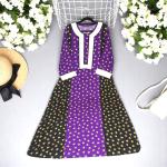 Rose LIne Printed Dress with White Lace Detailing Floral Print Full Sleeves