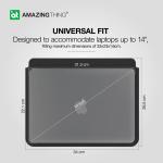 Amazingthing Matte Pro Mag Sleeve With Stand 14'' (Black)
