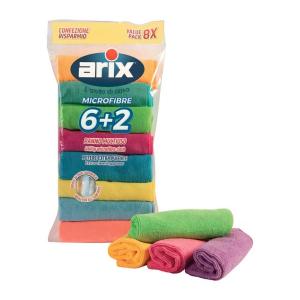 Arix Multi-Use Microfibre 8pc Pack 30x30cm