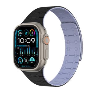 Amazingthing Smoothie Sport Mag Band For Apple Watch 49/45/44/42Mm Black