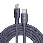 Voltme Powerlink Rugg Double Nylon Cable Type C to Type C 3A / 1M (60W) Blue