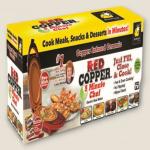 جهاز الطبخ المذهل Red Copper 5 Minute Chef – مضاد للالتصاق