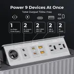 Voltme Hako Portable Power Station HK-600 ( Hako Lite ) 600W / 577.2Wh / Silver / UK Spacs