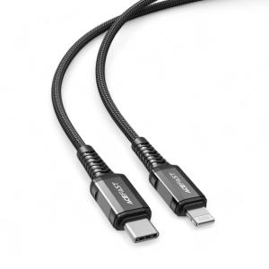 ايس فاست كابل  C1-01 USB-C إلى Lightning شحن سريع ومزامنة بيانات 1 متر