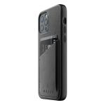 Mujjo iPhone 12/12 Pro حافظة جلدية كاملة - أسود