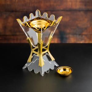 Acrylic & Gold Incense Burner