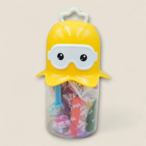 Ocean Explorer Play Dough Set – Adorable Octopus Shaped Storage Jar with 12 Bright Color Clays and Fun Molds