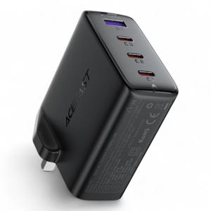 AceFast A97 PD100W GaN (3*USB-C+USB-A) charger (UK) black