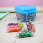 Rolling Cart Play Dough Set – 24 Color Soft Modeling Clay Kit for Kids