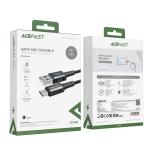 ايس فاست كابل شحن وبيانات AceFast C1-04 USB-A إلى USB-C  شحن سريع