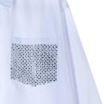 Women's Printed Pocket Button-Down Shirt