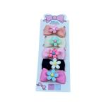 Elastic bow hair ties Flower Center Bows Design