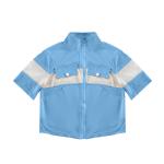 Women's Contrast Panel Two-Piece Set with Utility Pockets