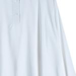 Women's Layered High-Low Tunic with Band Collar