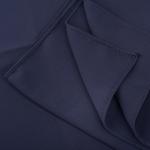 Cotton and Polyester Scarf with Fine Stitch Edges - Charcoal Blue