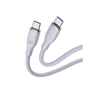 كابل فولت مي باورلينك موس – USB-C إلى USB-C، شحن سريع 100 واط، 1 متر، سيليكون ناعم، شريحة E-Marker، رمادي