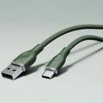 كابل فولتمي باورلينك راج – من USB-A إلى Lightning، شحن سريع 3 أمبير، مقبس من سبائك الزنك متين - أخضر