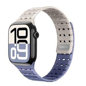 أميزينج سوار ساعة Omni Silqlock لساعة Apple مقاس 49/46/45/44/40 ملم باللون الأزرق النجمي