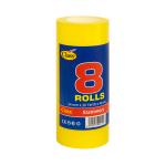 تيب أصفر صغير شفاف 8 حبة 18mm كلاس