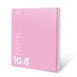 دفتر سلك 8x10 وردي 100 ورقة كلاس