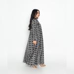 Reception gown Italian taffeta with embroidery