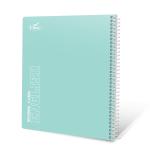 دفتر 10X8 انجليزي سلك اخضر 2 خط 80 ورقة كلاس