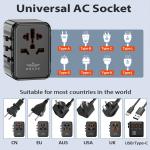 Brave 20W Fast Travel Charger Gan 3 Port Plus AC Adapter