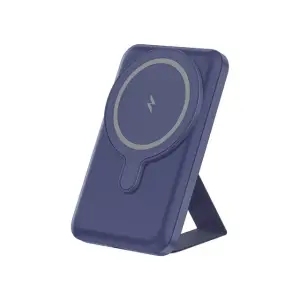 باور بانك أمايزنغ ثينغ Thunder Pro Mag PD بسعة 5000 مللي أمبير مع حامل-أزرق