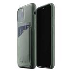 Mujjo iPhone 11 Pro Full Leather Wallet Case - Slate Green