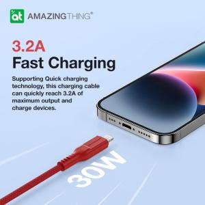 Amazingthing Thunder Pro Pd Lightning Cable 1.1M (Red)