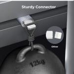 كابل فولت مي باورلينك روج – نايلون مزدوج، USB-A إلى Lightning، 3A / 1.2M موصلات من سبائك الزنك – رمادي