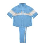 Women's Contrast Panel Two-Piece Set with Utility Pockets