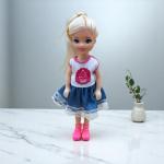 Cupcake Sweetheart Doll Denim Skirt and Boots