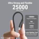 Voltme Powerlink Moss Liquid Silicon Cable USB A to Type C 3A / 1M (60W) Black