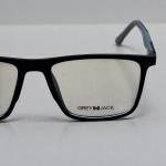 Satin Navy Blue Rectangular Eyeglasses with Textured Arms