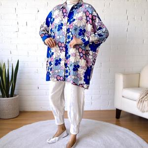 Floral Bloom Oversized Button-Down Shirt