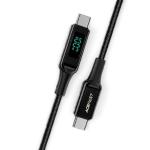 ايس فاست  كابل شحن C6-03 USB-C إلى USB-C بقوة 100 واط -شاشة رقمية