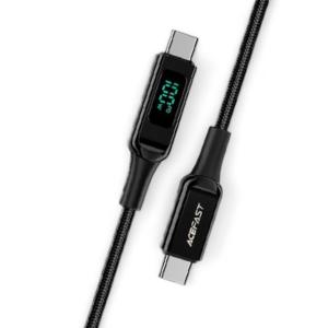 ايس فاست  كابل شحن C6-03 USB-C إلى USB-C بقوة 100 واط -شاشة رقمية