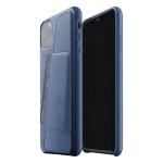 Mujjo iPhone 11 Pro Max Full Leather Wallet Case - Blue