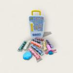 Play Dough Set in Mini Pink Refrigerator Style Box - 18 Colors with Fun Molds and Tools