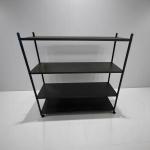 Modern  Metal 4-Tier Rolling Storage Shelf