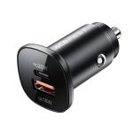 شاحن سيارة معدني AceFast B1 Mini بقوة 38 واط USB-C + USB-A ثنائي المنافذ