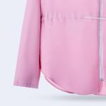 Women's Zip-Up Utility Shirt with Drawstring Waist