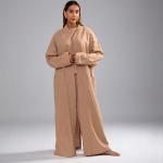 LABEL Women's Linen Open Front Bisht