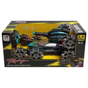 R/C 360° Stunt Difting Car With Spray,Light,Music,Def ormaer & Shooting Water Bulect