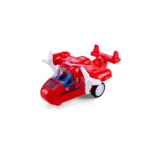 Pull-Back Red Toy Helicopter