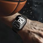 Amazingthing Radix Glass  With Case For Apple Watch 46Mm Black