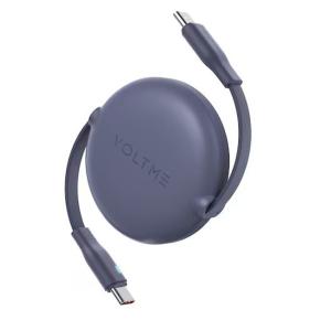 كابل فولت مي باورلينك يويو – USB-C إلى USB-C، قابل للسحب مزدوج الاتجاه، 3 أمبير، 1 متر – كحلي