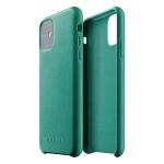 Mujjo iPhone 11 Full Leather Case Alpine Green